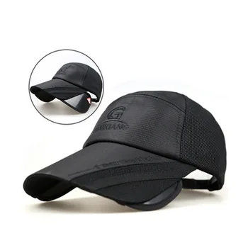 Czapka męska czapka z daszkiem lato Sunbonnet UV roleta czapka casual outdoor Sport ochrona oczu rowerowa czapeczka z daszkiem chowany daszek przeciwsłoneczny kapelusz